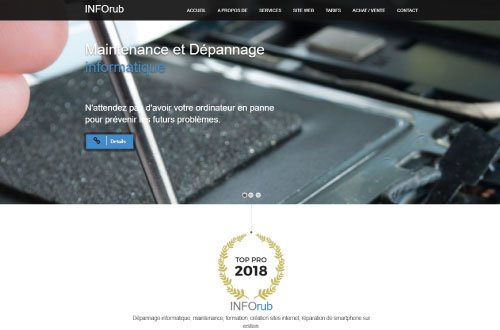 Site internet développé par Nicolas Rub